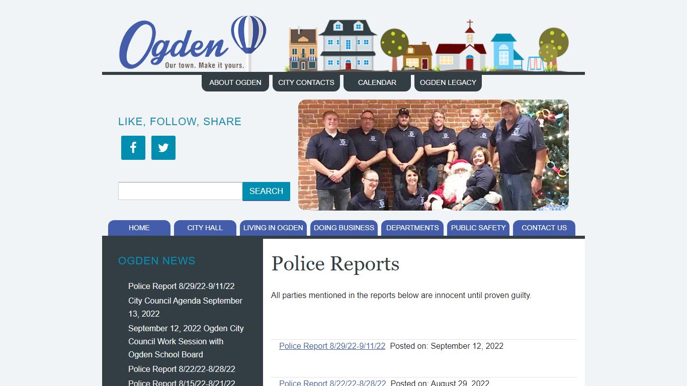 Police Reports :: Ogden Iowa